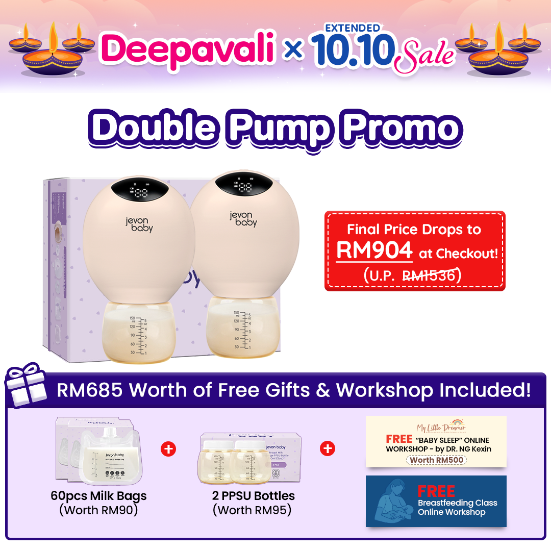 Jevonbaby Breast Pump - Deepavali x Extended 10.10 Sale