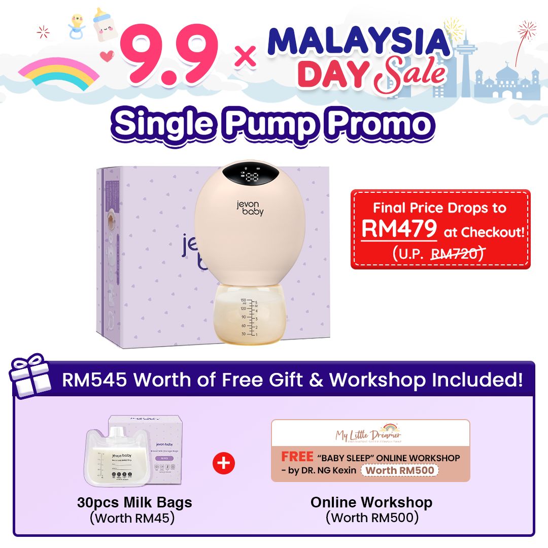 Jevonbaby Breast Pump - 9.9 + Malaysia Day Sale