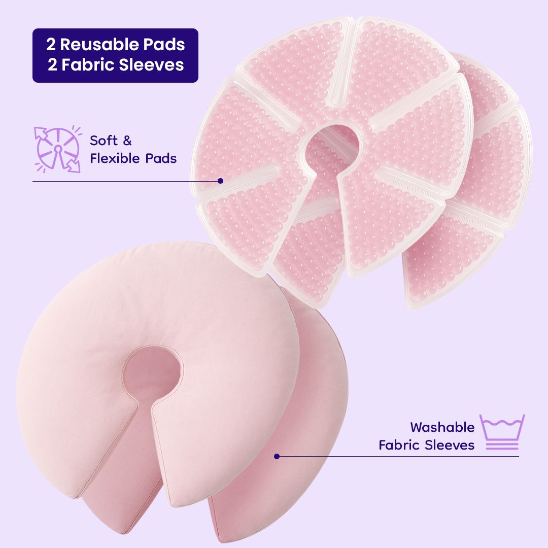 Jevonbaby Breast Relief Hot & Cold Therapy Pads (2-Pieces)