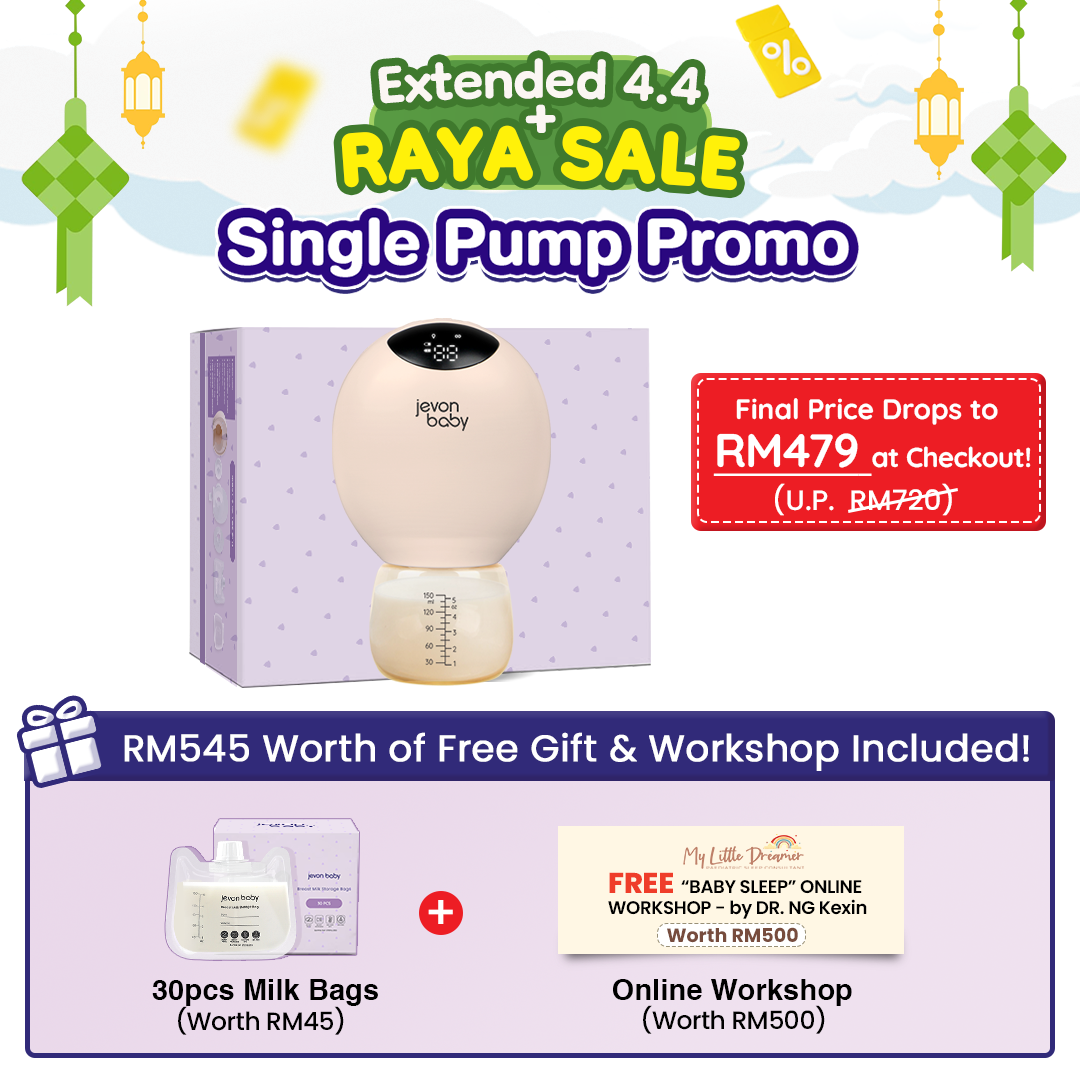 Jevonbaby Breast Pump - Extended 4.4 + Raya Sale