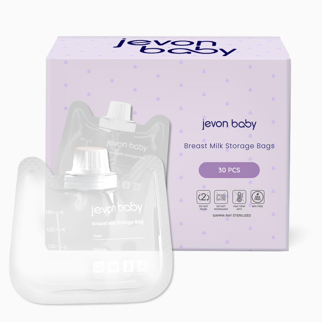 Jevonbaby 150ml (5 oz.) Breast Milk Storage Bags (30Pcs per box)